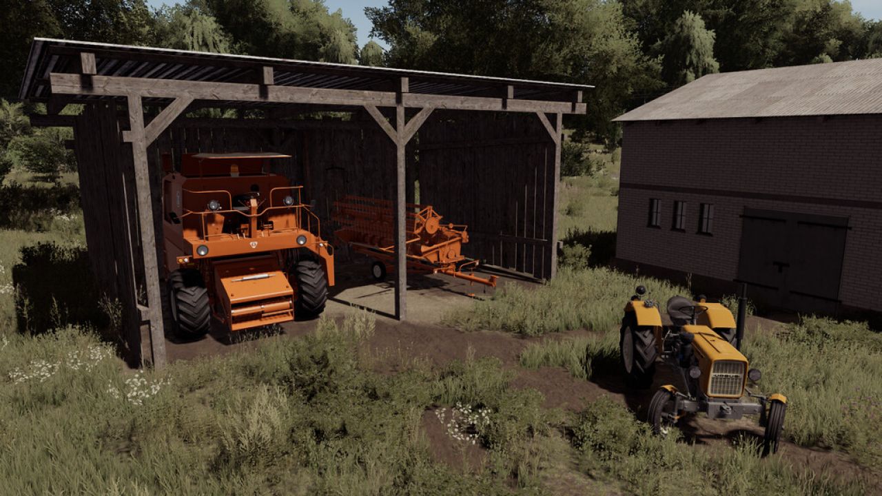 Petit Hangar En Bois Ancien