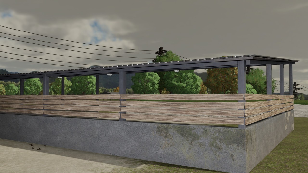 Small open shed
