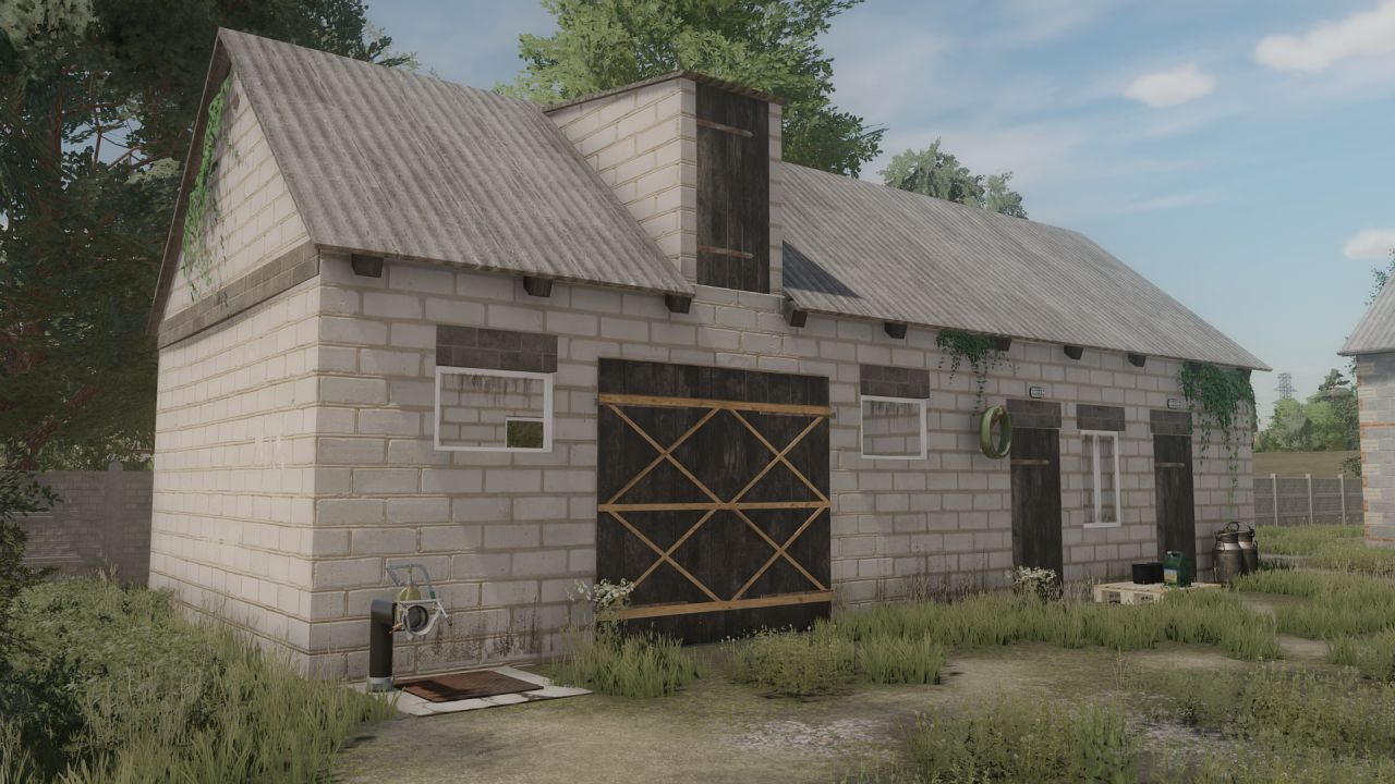 Small Polish cowshed