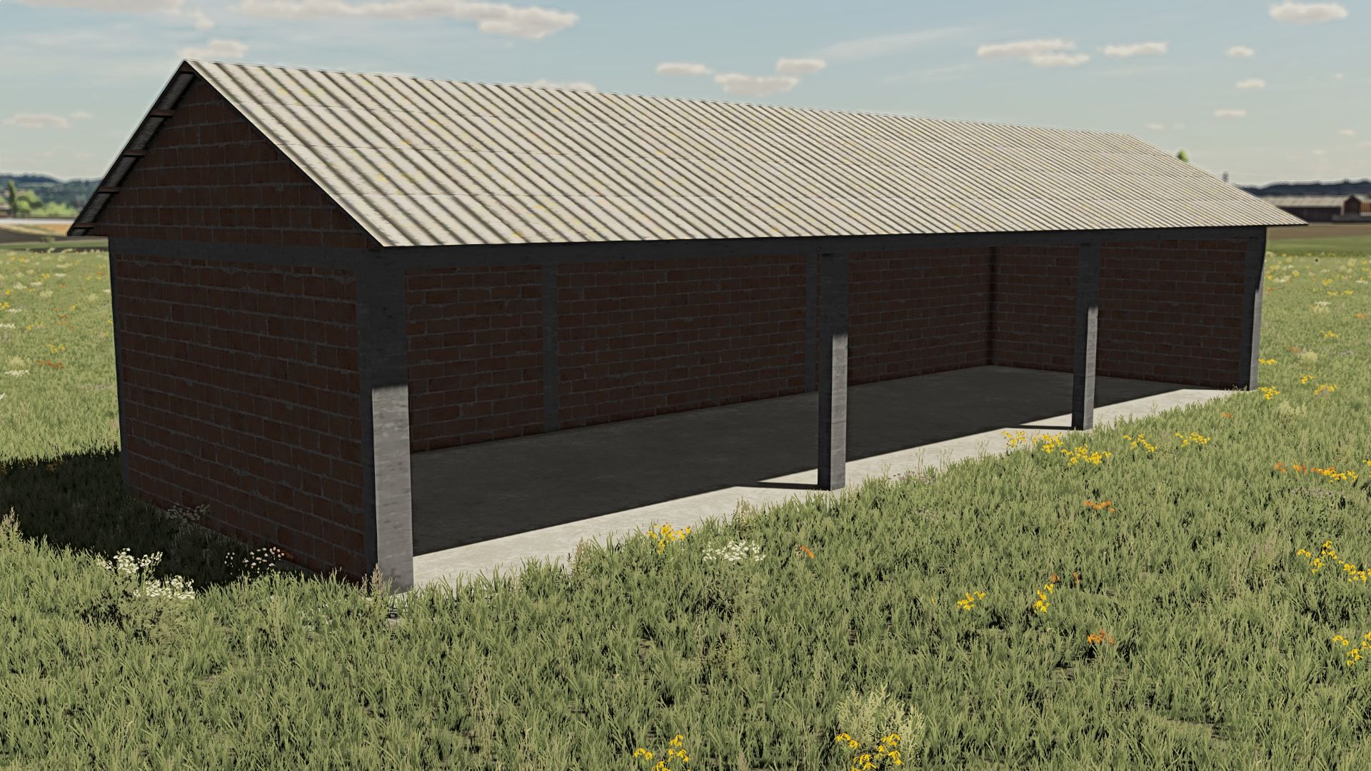 Petit hangar serbe en brique