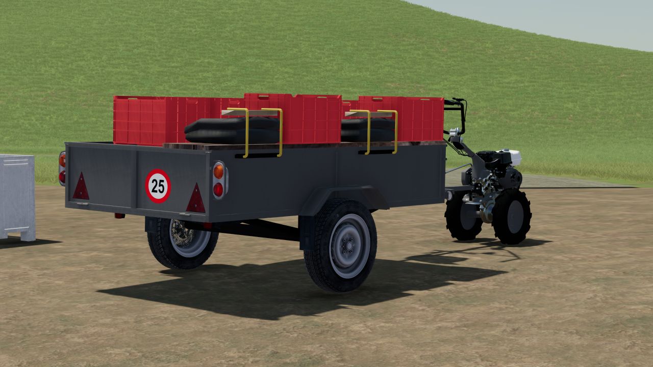 Маленький трактор для сбора урожая (с анимацией)