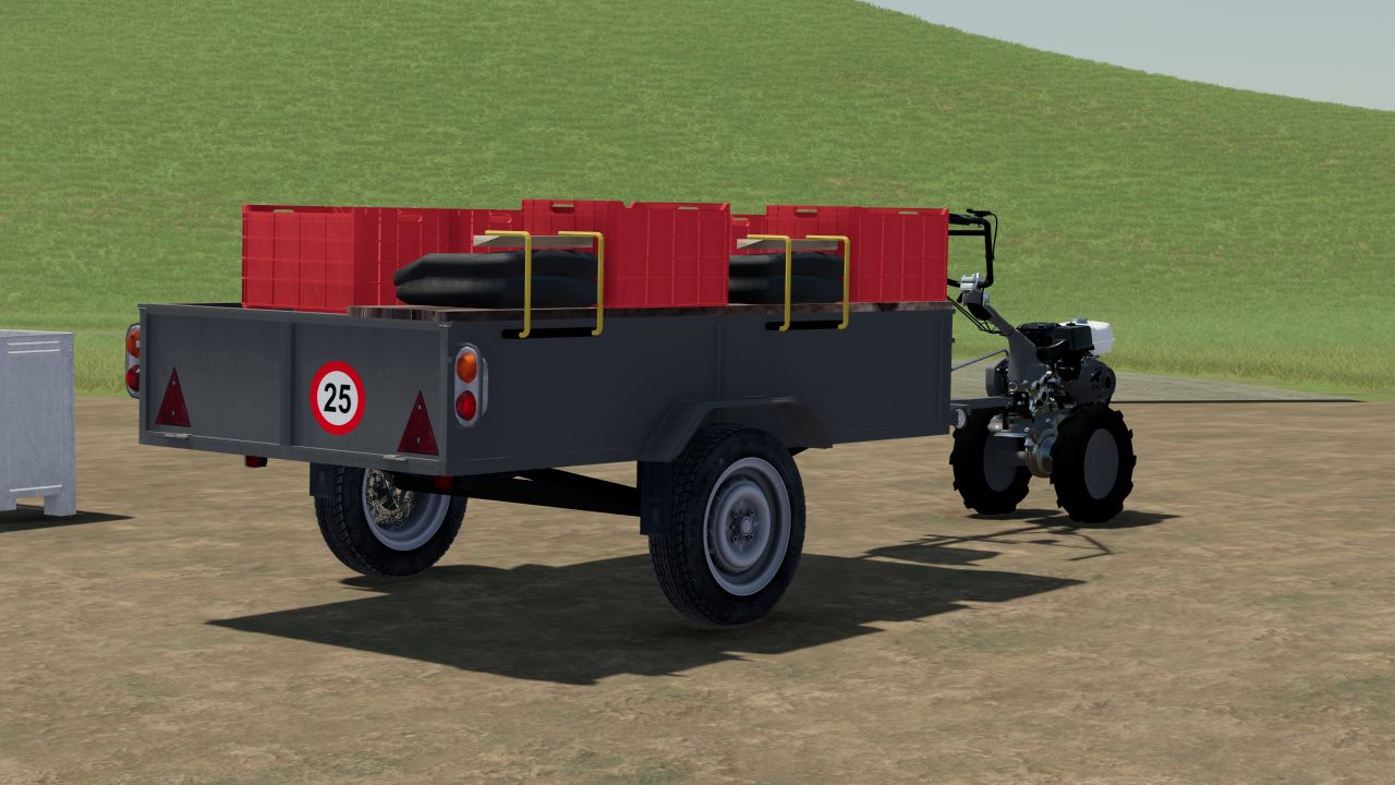 Petit Tracteur Pour Vendanges (avec animations)