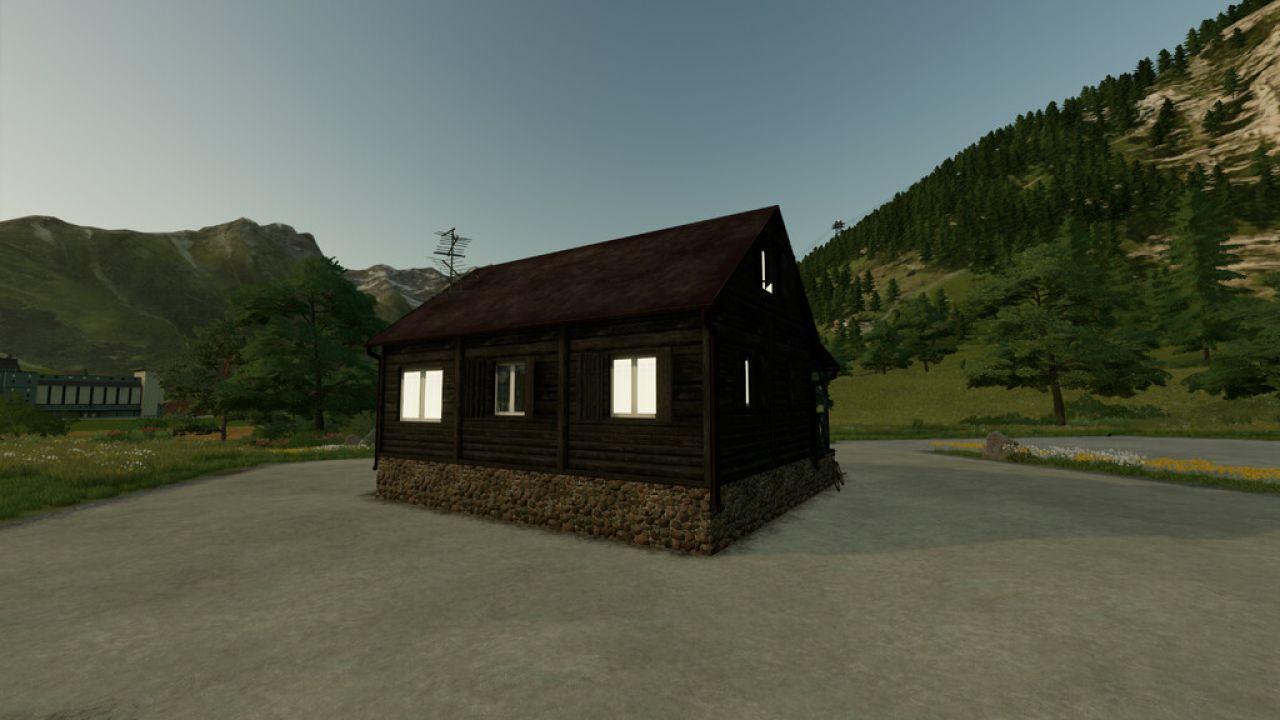 Pequeña casa de madera