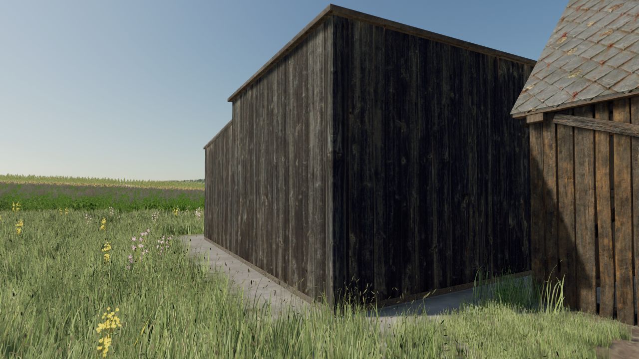 Small wooden shed
