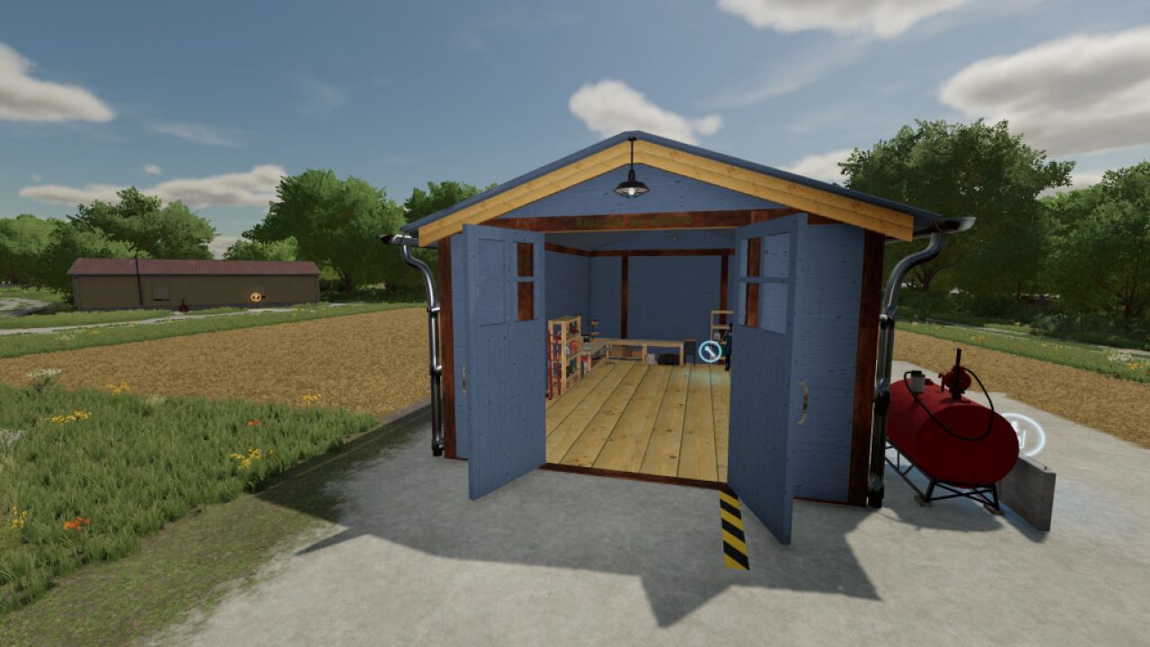 Petit atelier garage et station service pour votre ferme