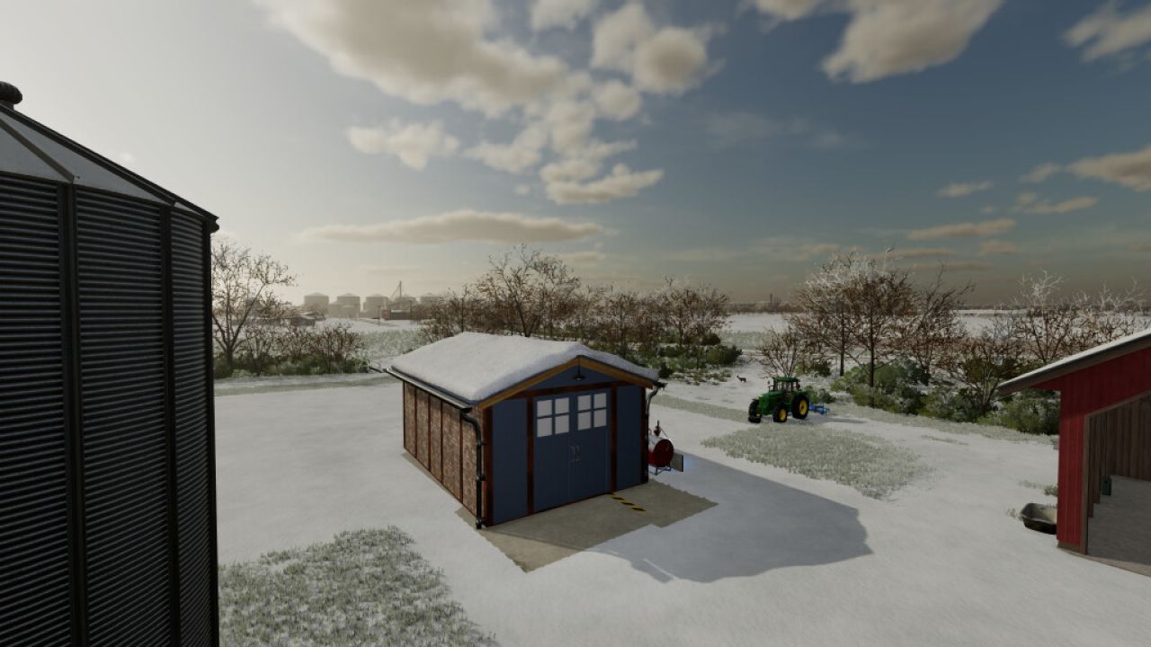 Small Workshop Garage And Gas Station For Your Farm