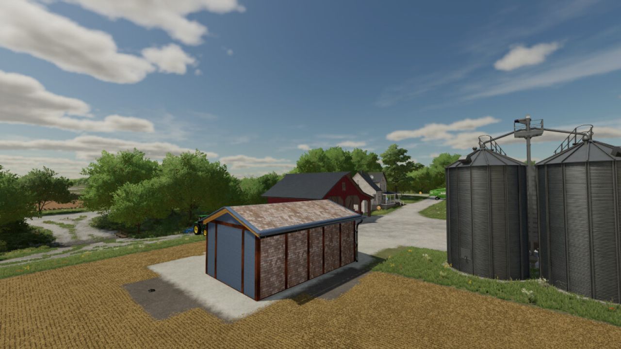 Small Workshop Garage And Gas Station For Your Farm