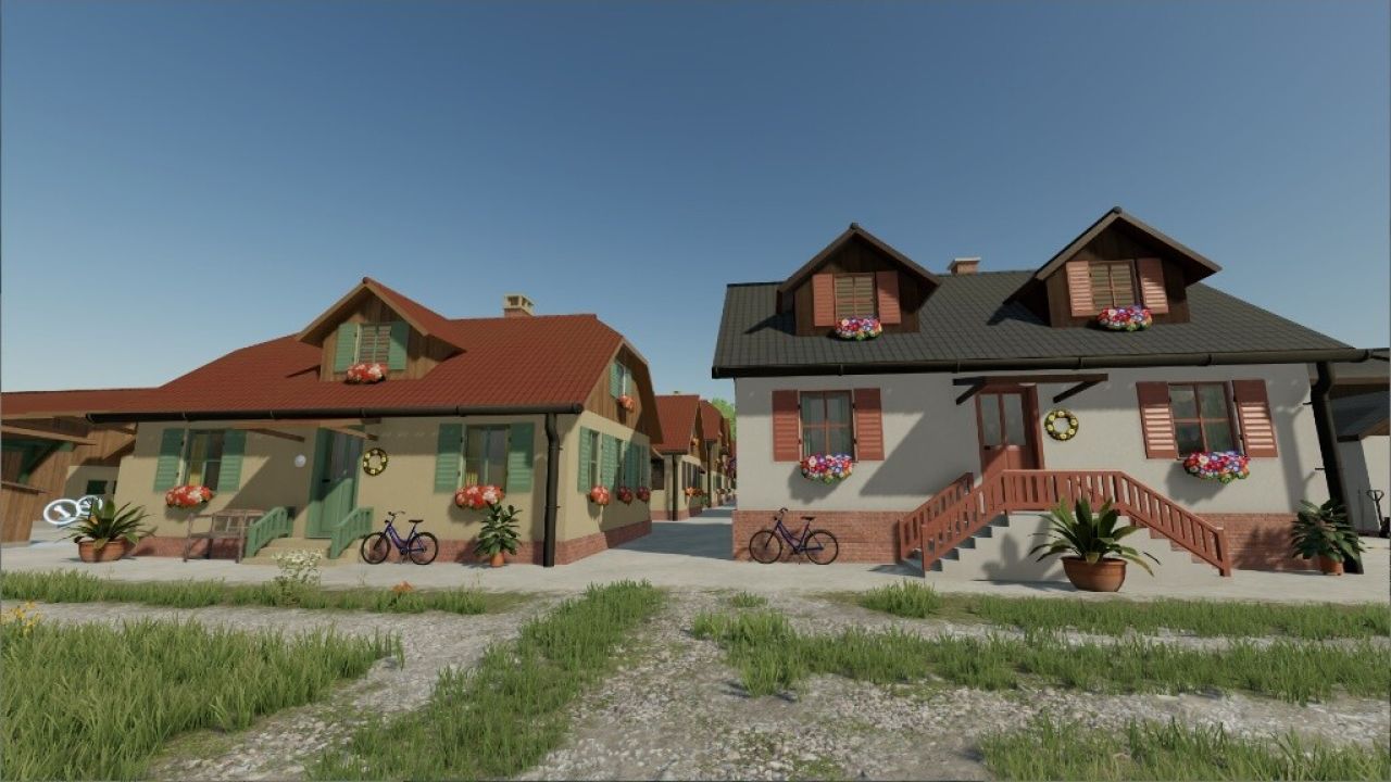 Süddeutsche Farmgebäude Pack
