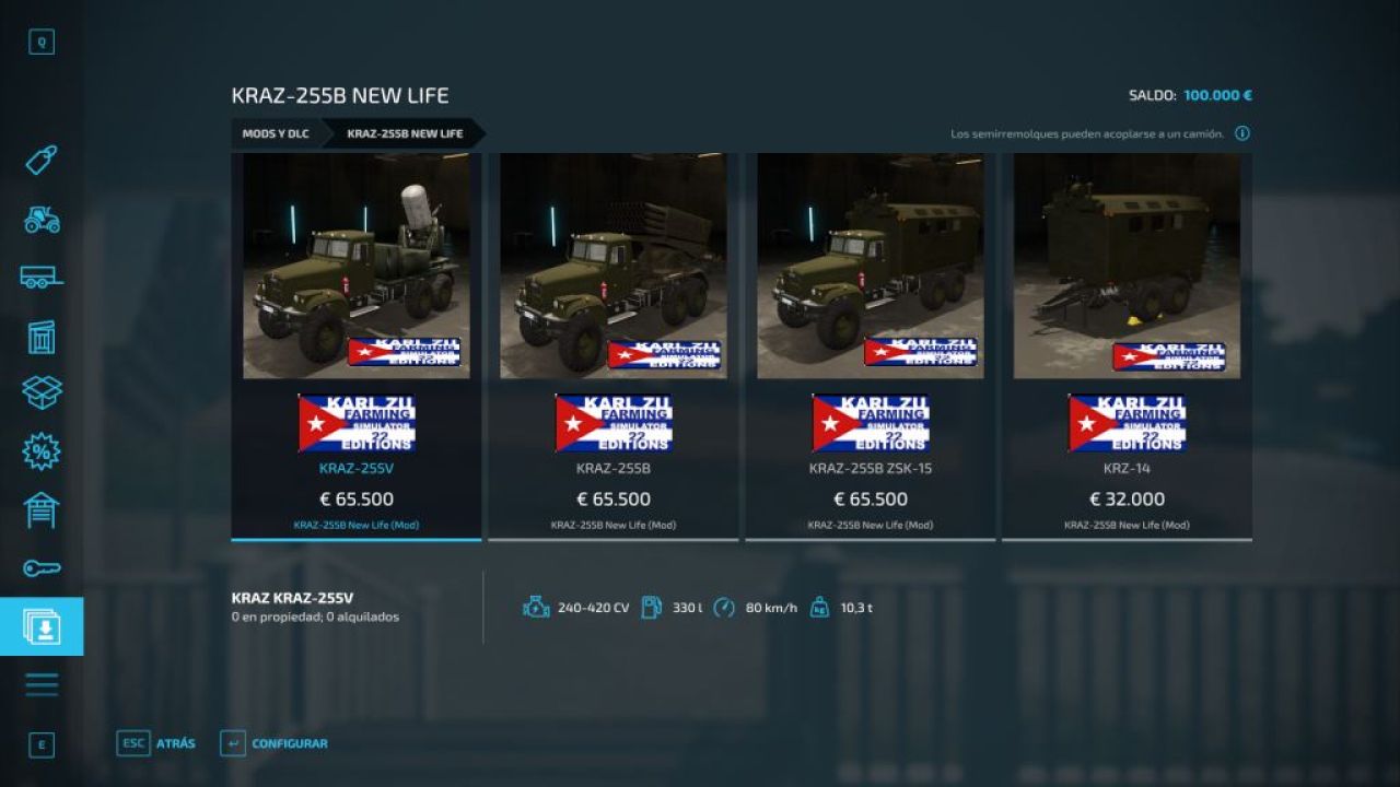 Flota de camiones militares de la era soviética
