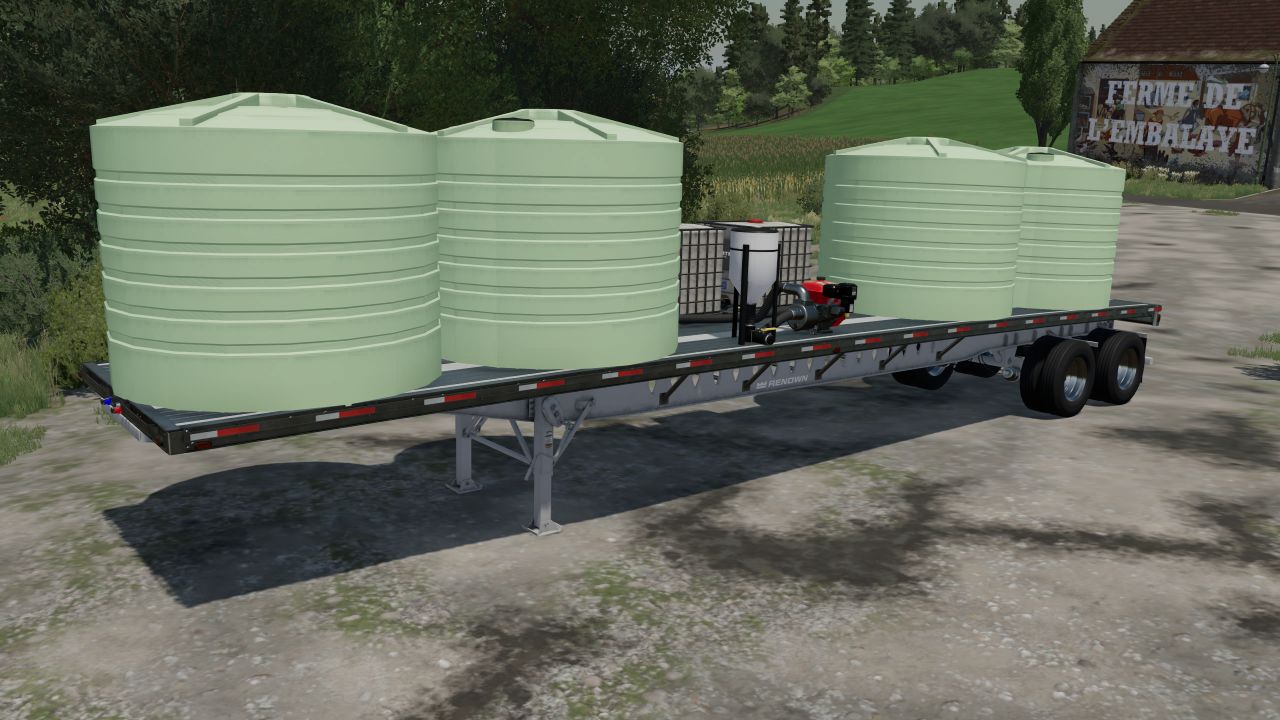 Sprayer annex trailer – 4 large tanks