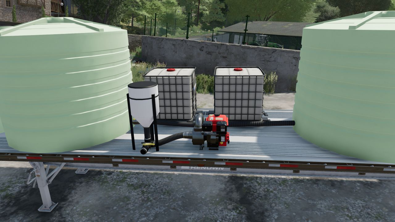 Sprayer annex trailer – 4 large tanks
