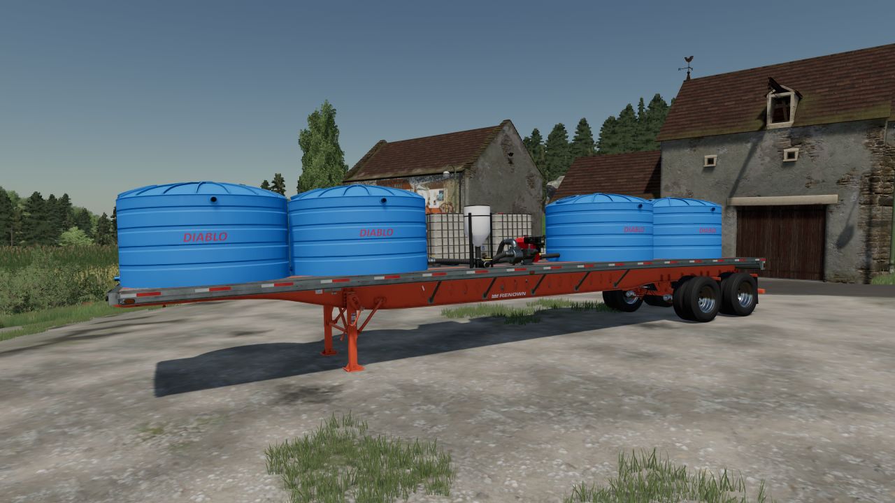 Sprayer annex trailer – 4 small tanks