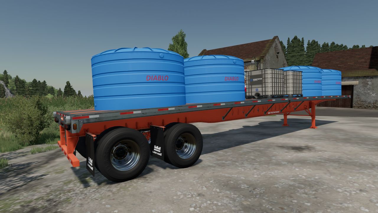 Sprayer annex trailer – 4 small tanks