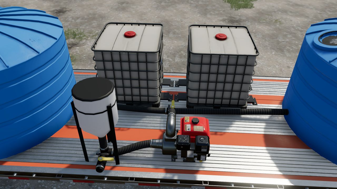 Sprayer annex trailer – 4 small tanks