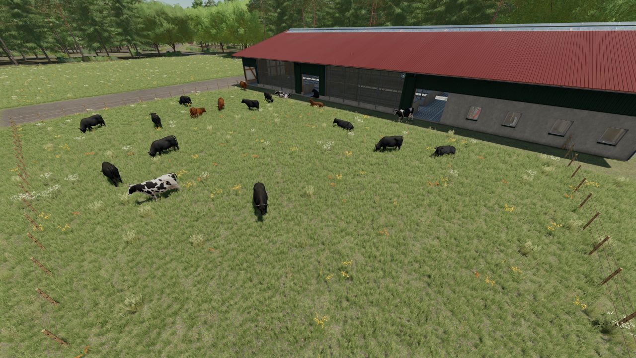 Stable pack with increased capacity of straw and fodder animals