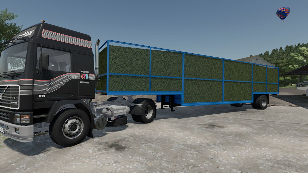 Straw and silage trailer