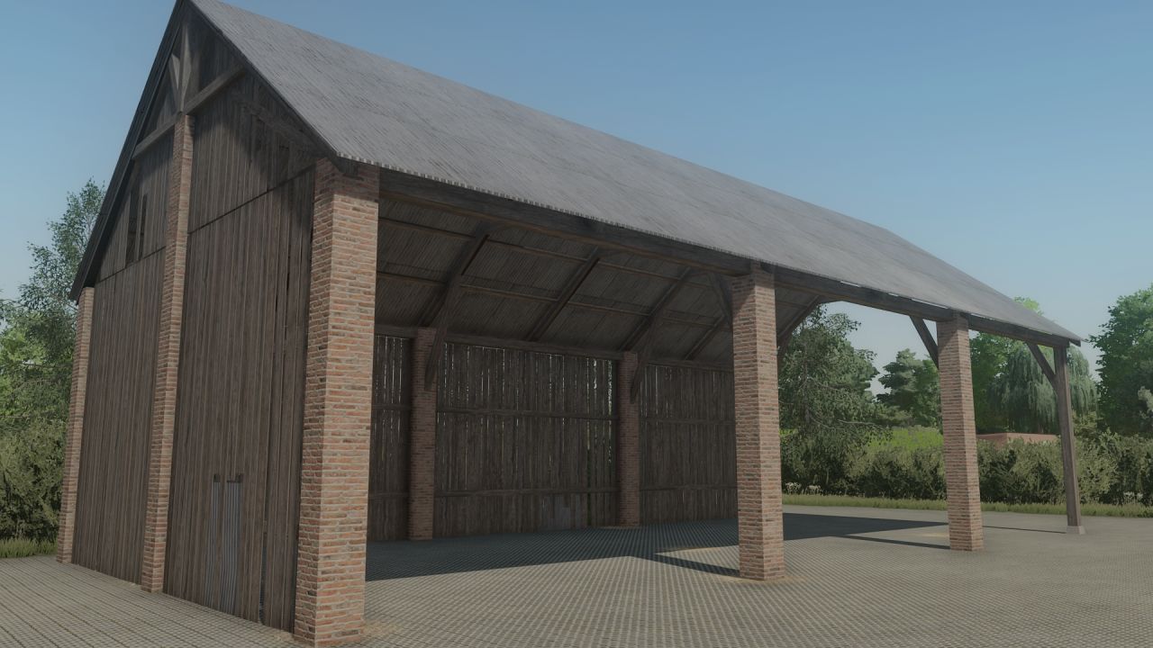 Strohschuppen 20x10m