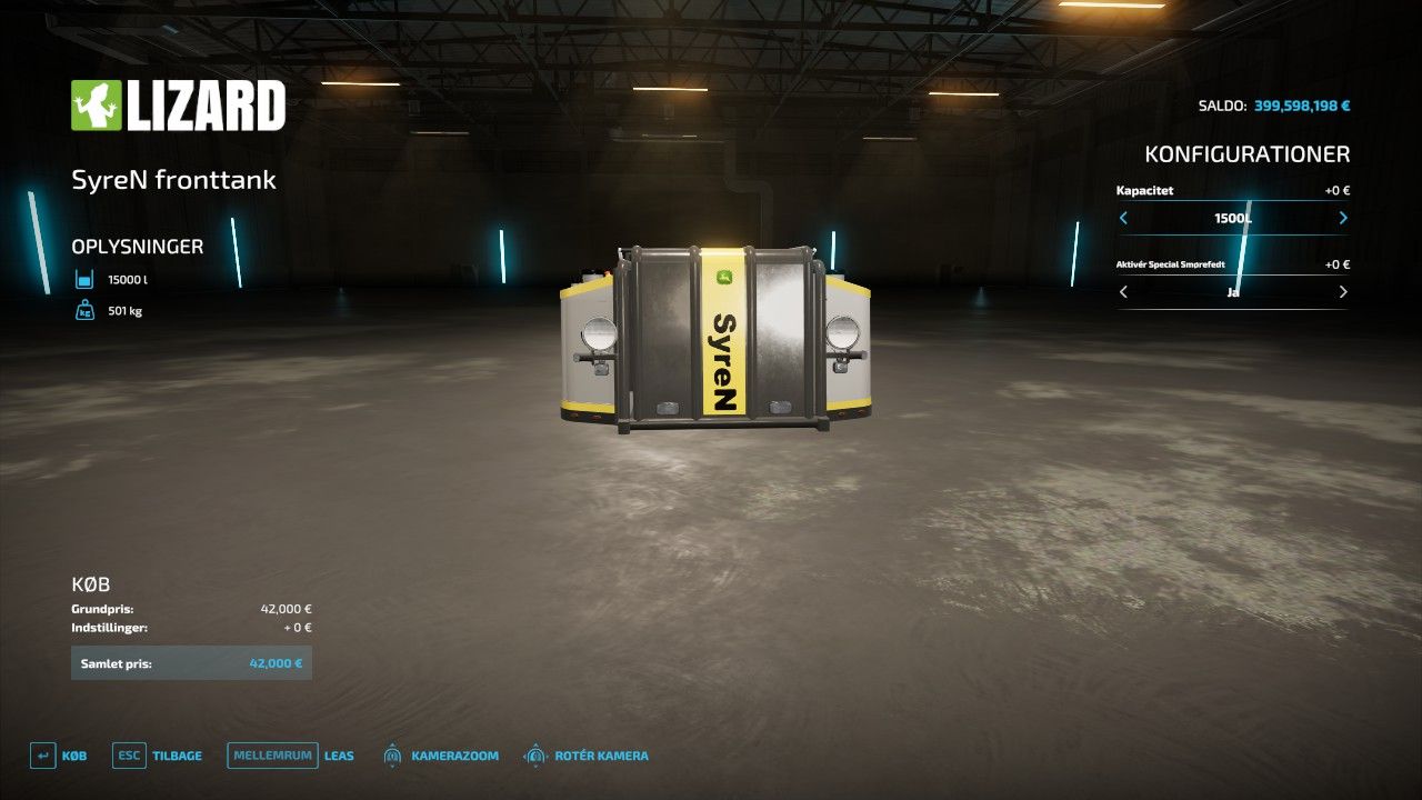 SyreN front tank