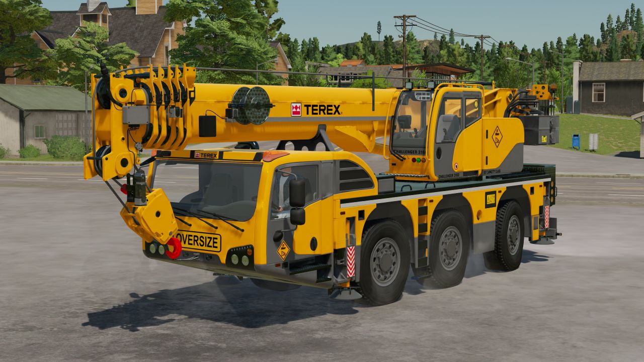 Grúa terex de 3 ejes