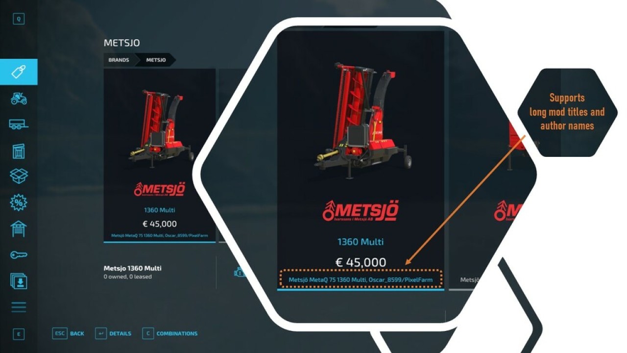 TidyShop: Mod-Titel
