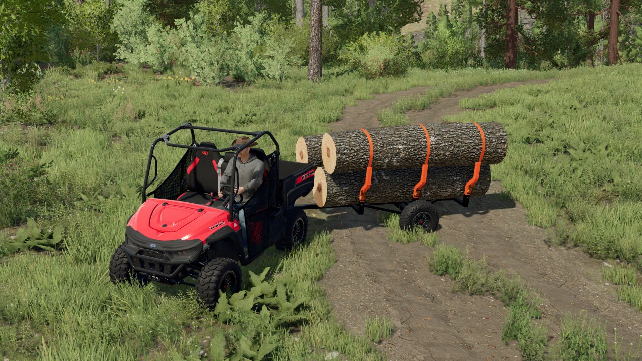 Reboque de madeira para ATV