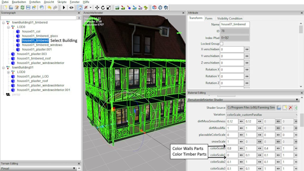 Timbered Houses (Prefab)
