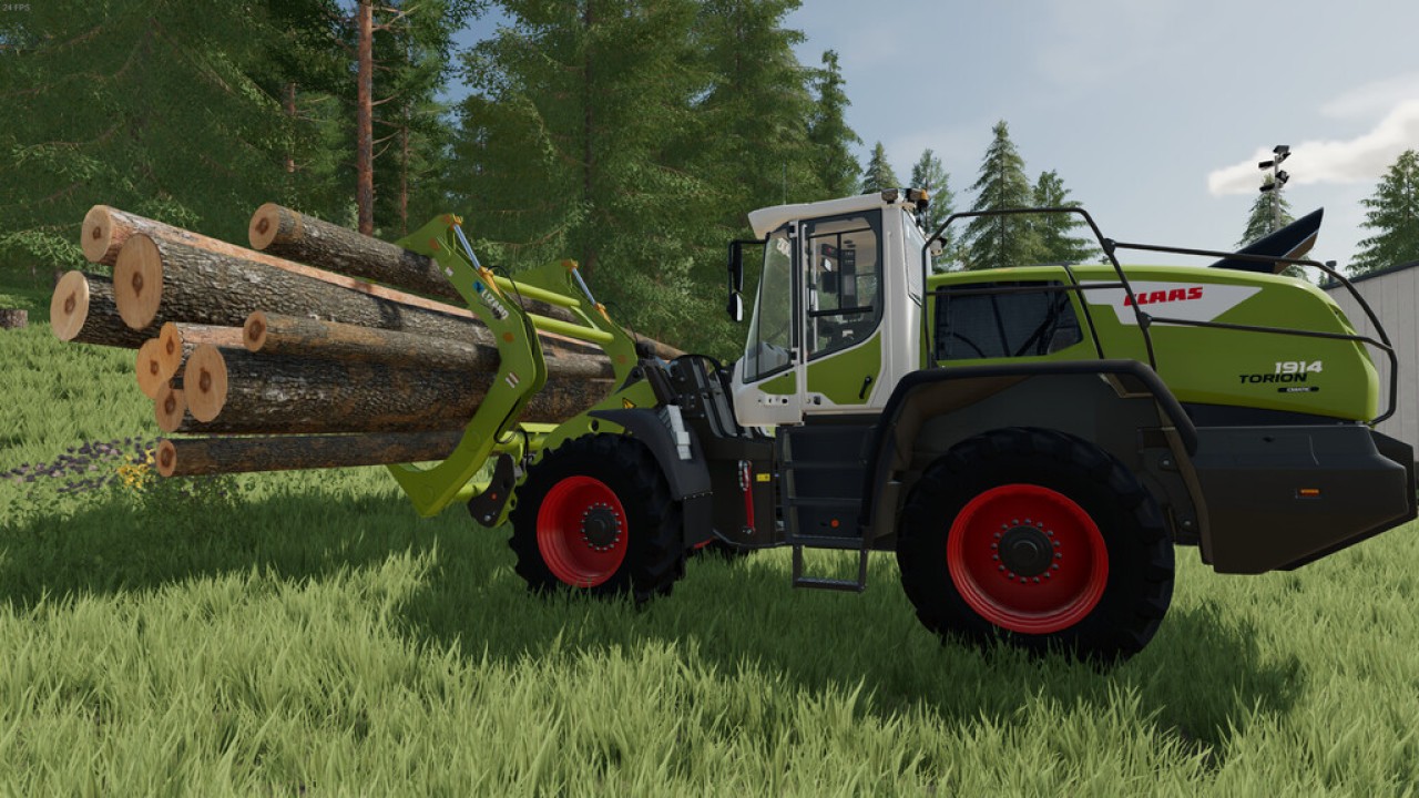 TimbeRRR Jaw Wheel Loader Log Fork