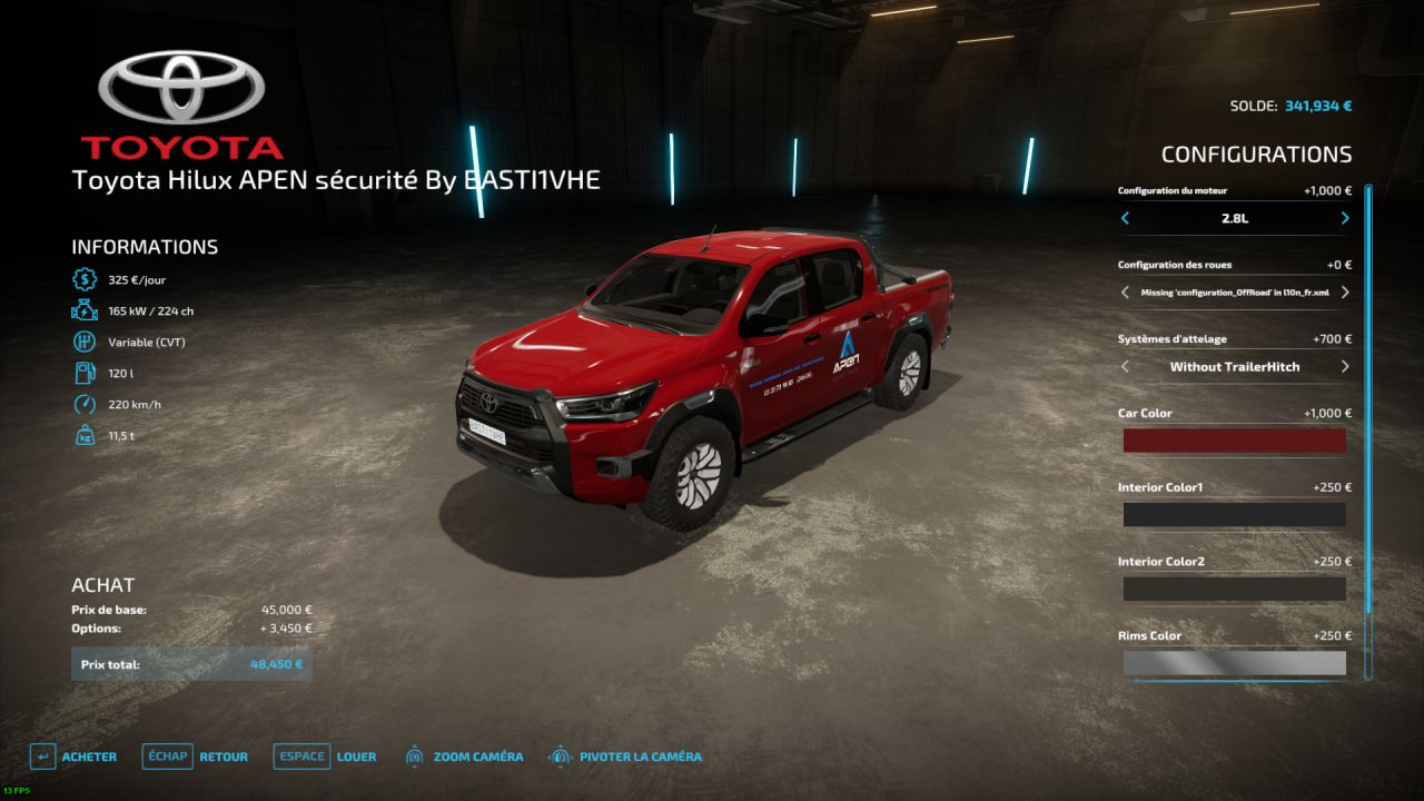 Toyota Hilux "Invincible" - A.P.E.N. Sécurité