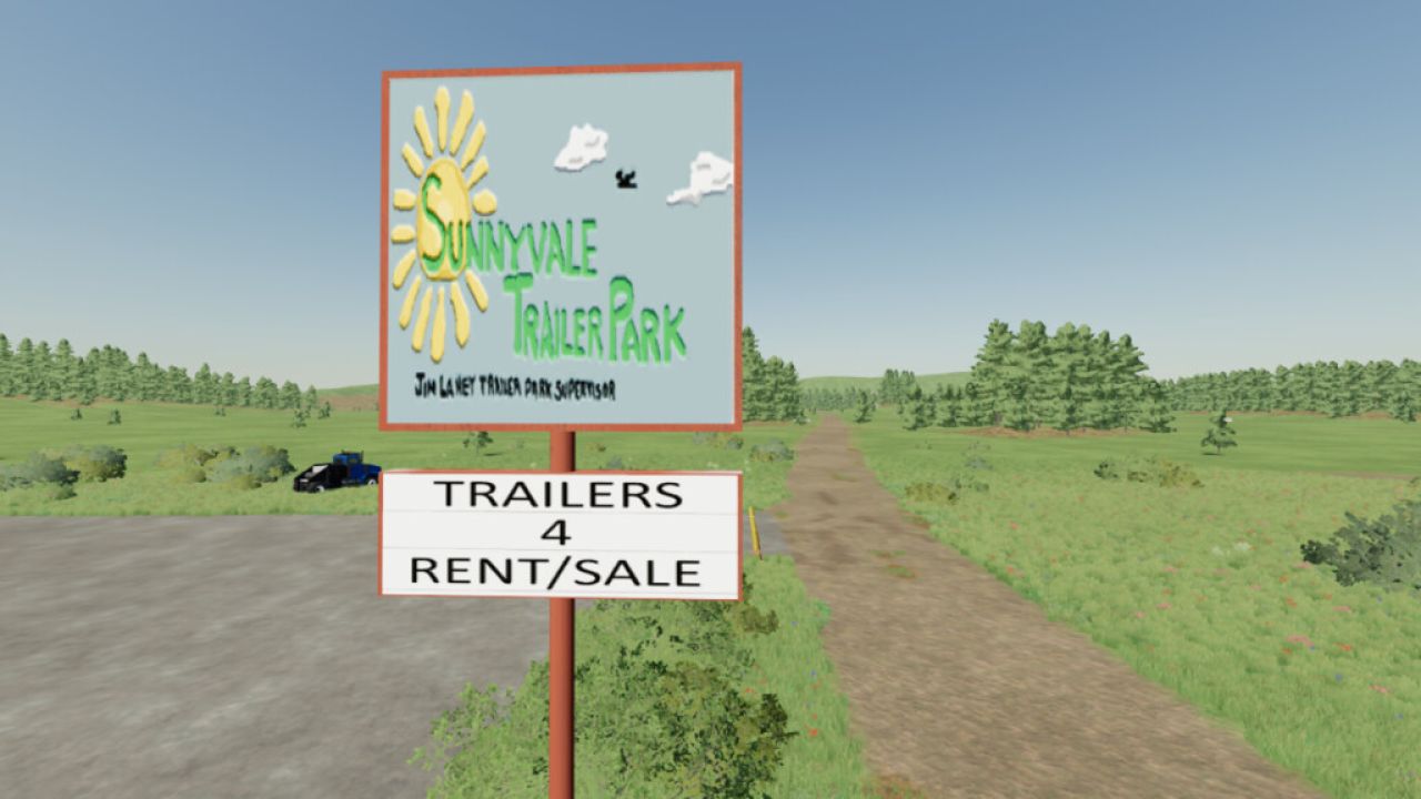 Panneau de parc de roulottes TPB SunnyVale