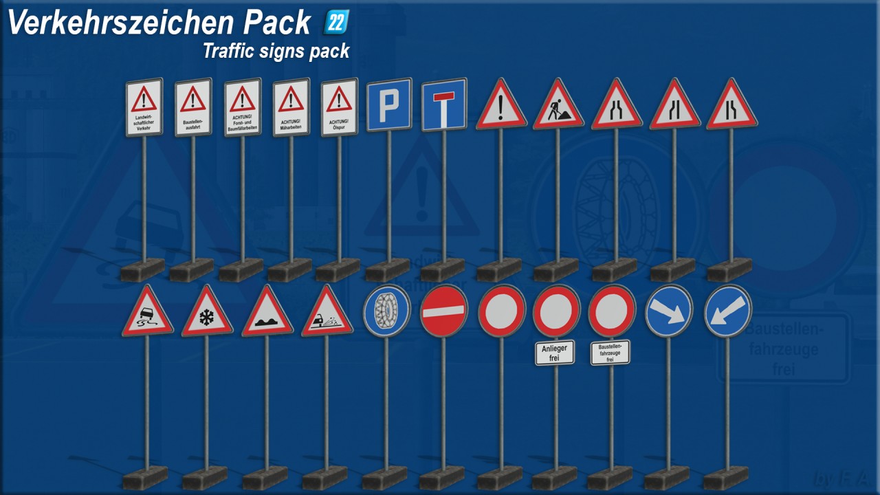Verkehrszeichen Pack (tragbar)