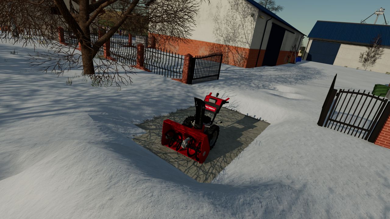 Trailed snow blower
