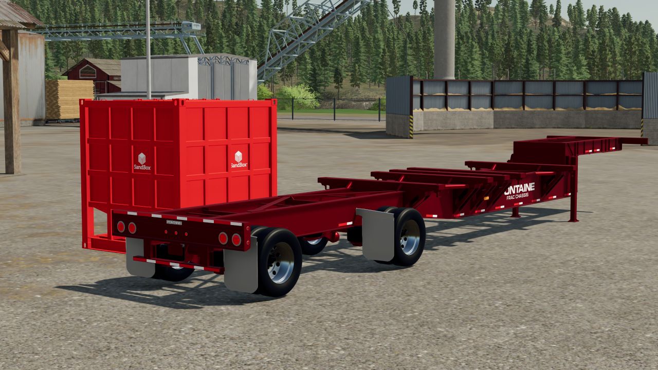 Trailer and sandpit Fontaine Frac