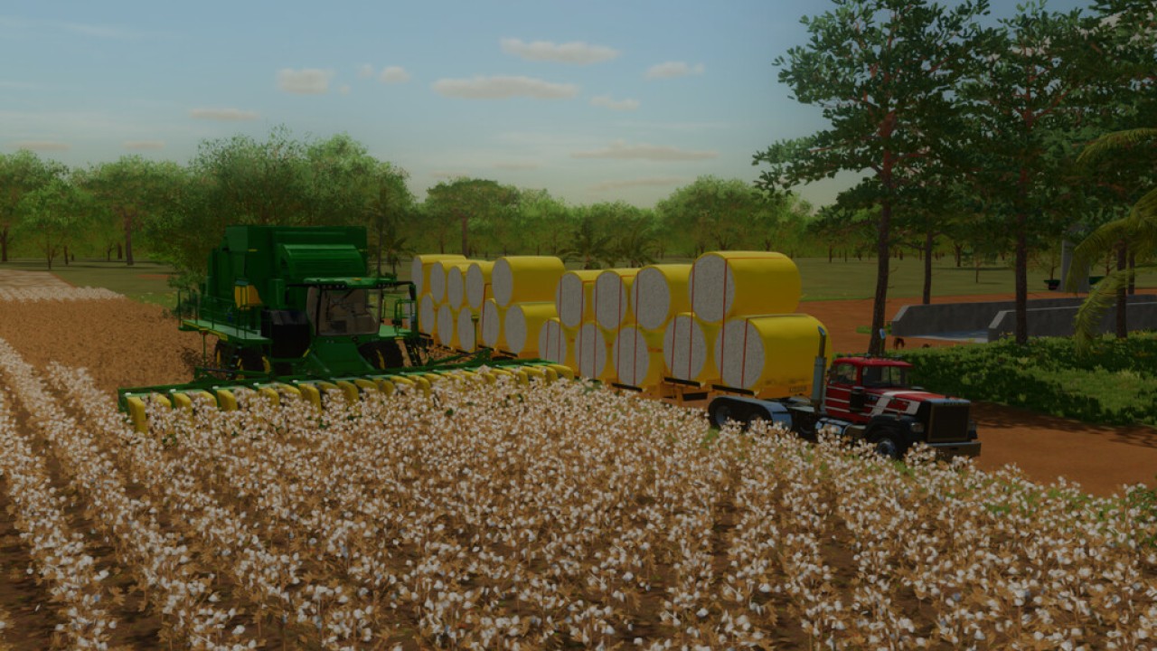 Тюк хлопка. Farming Simulator 22 хлопковые тюки. Fs22 Cotton Harvester. Autoload малые тюки ФС 19. Farming Simulator 22 прицеп хлопк.