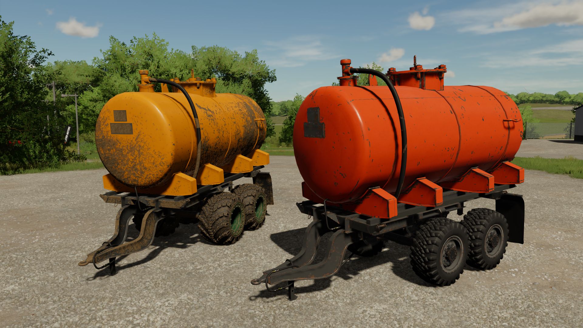 Trailer for the transportation of liquids (homemade)