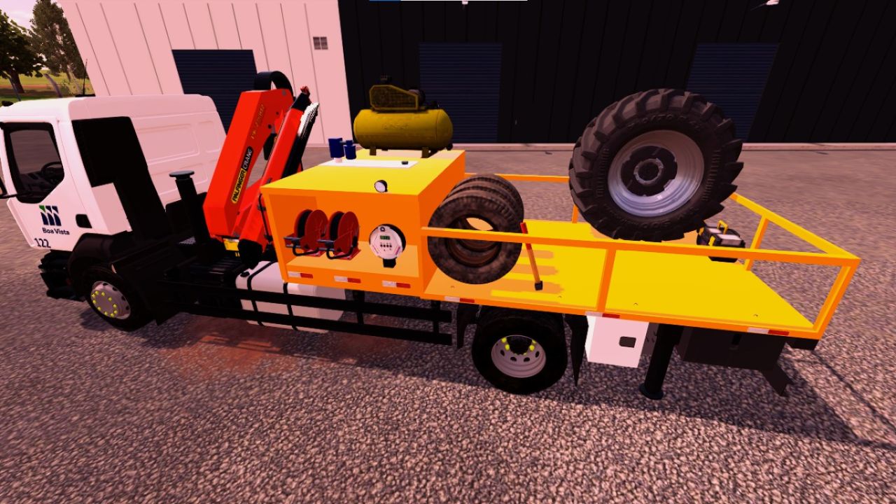 Autocarro con pianale