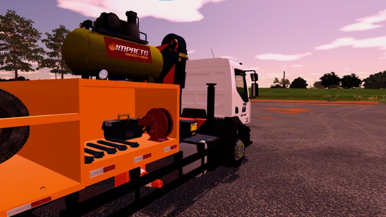 Autocarro con pianale