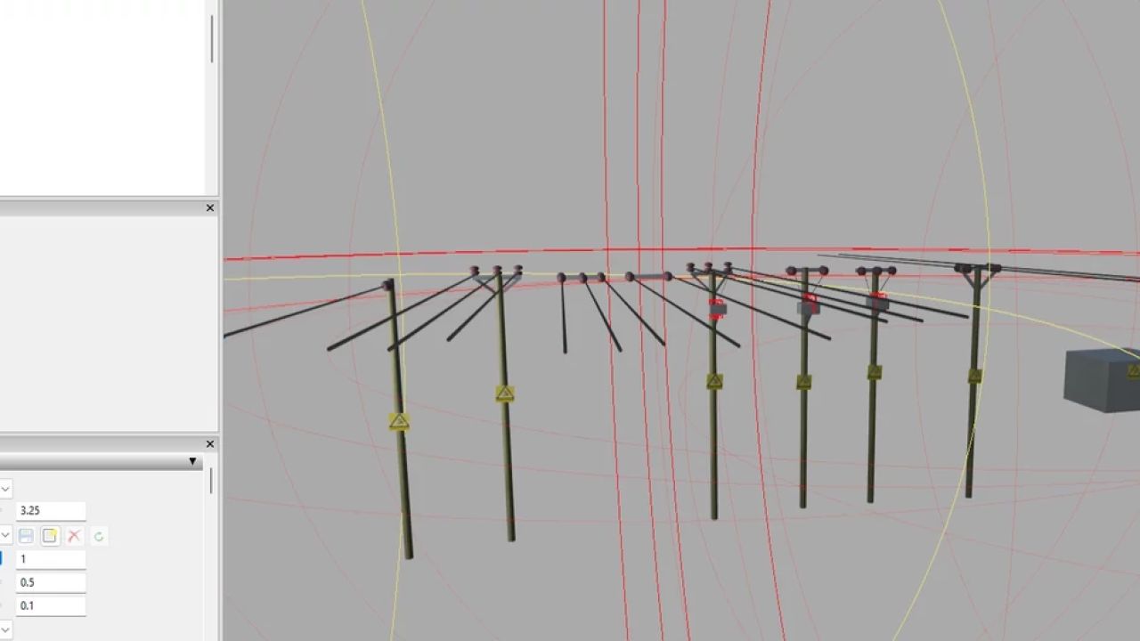 Столбы электропередач Великобритании (Prefab)