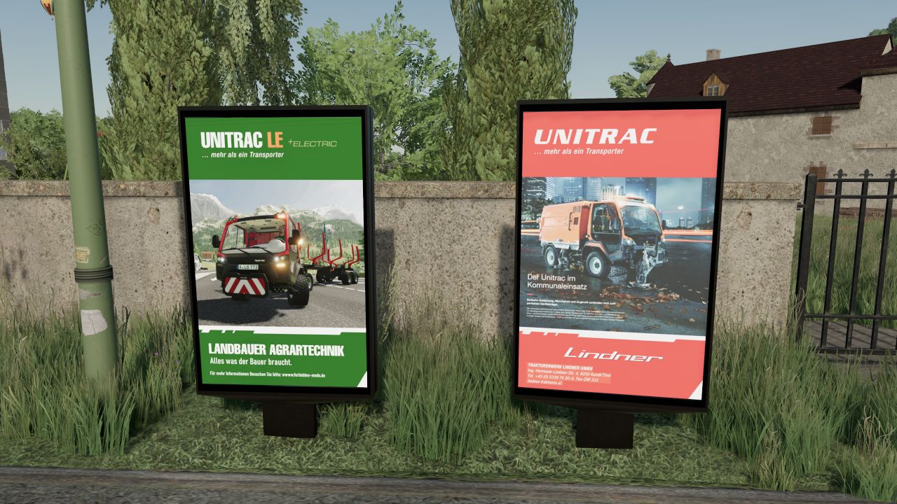 Unitrac advertising display