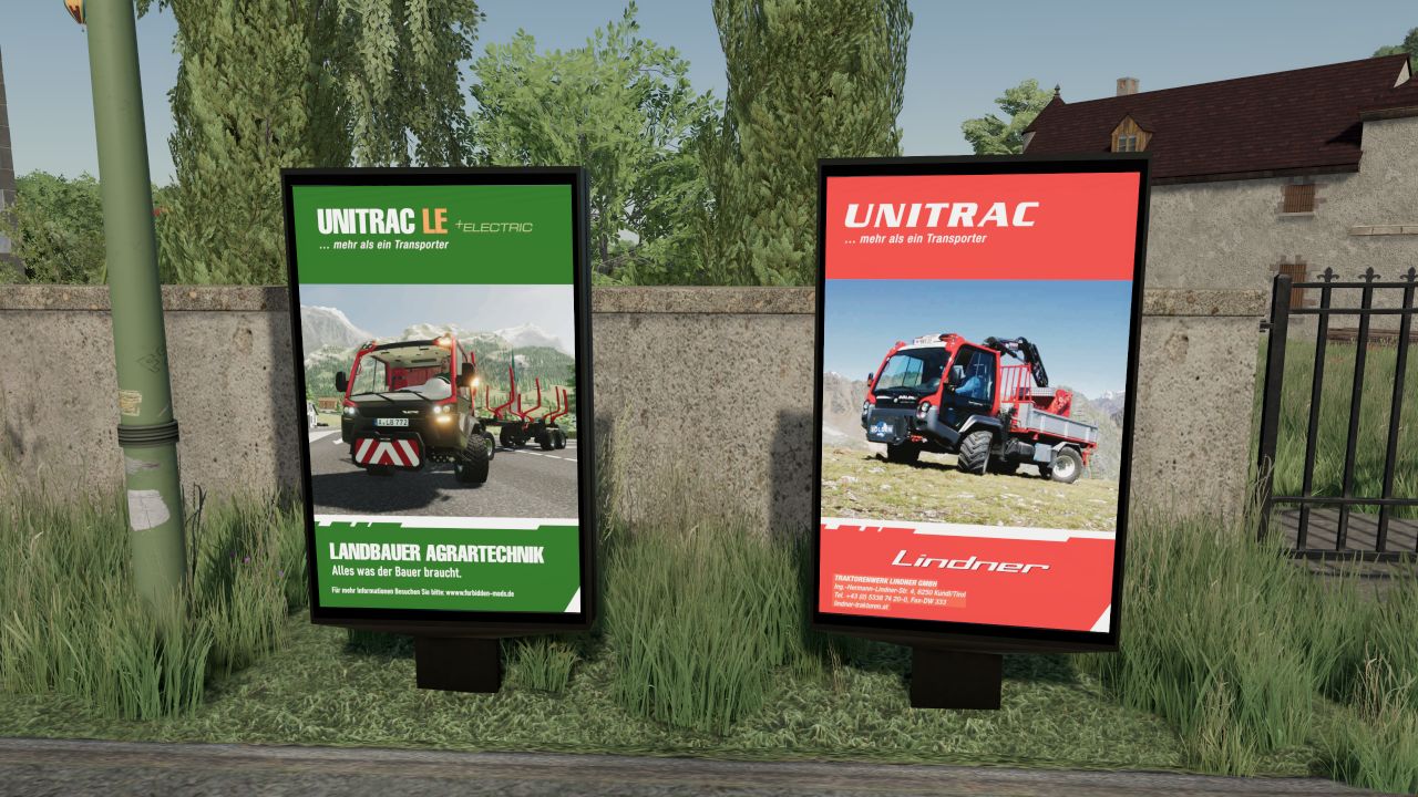 Unitrac advertising display