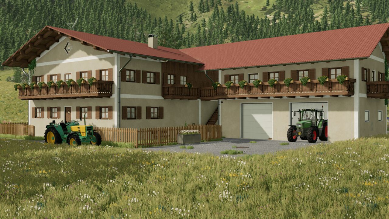 Granja de Alta Baviera con taller