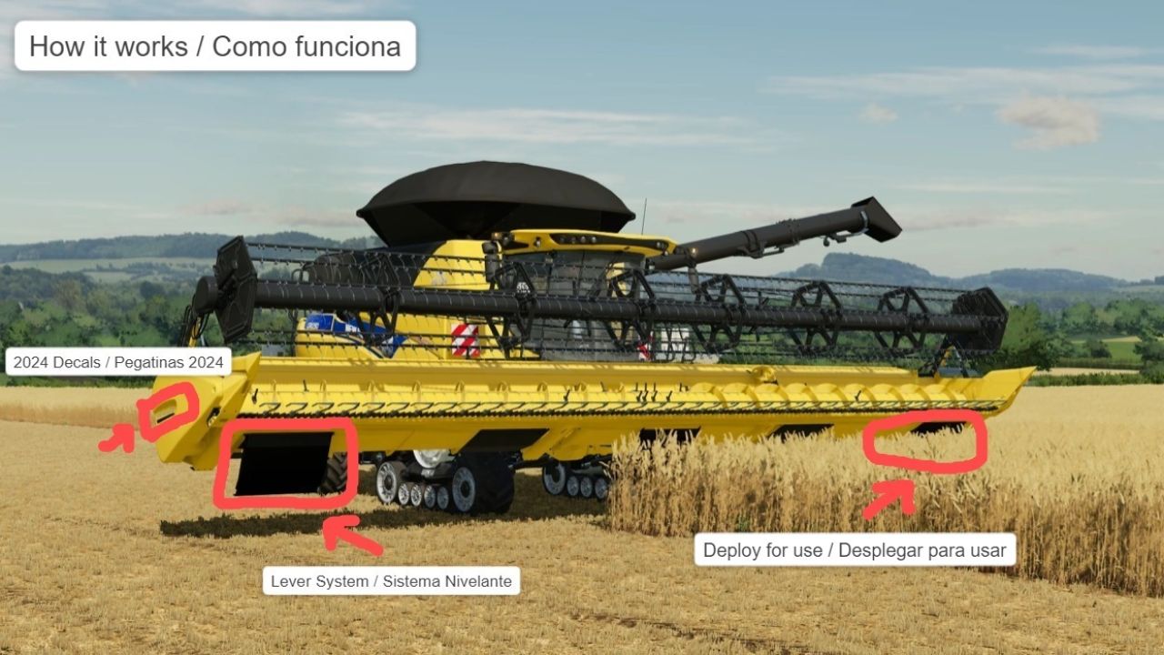 Pacchetto testate per mietitrebbia Varifeed