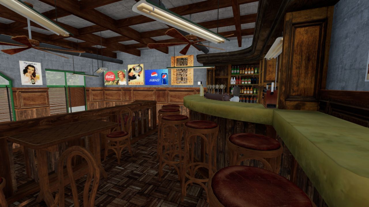 Vasmacska Pub Animated