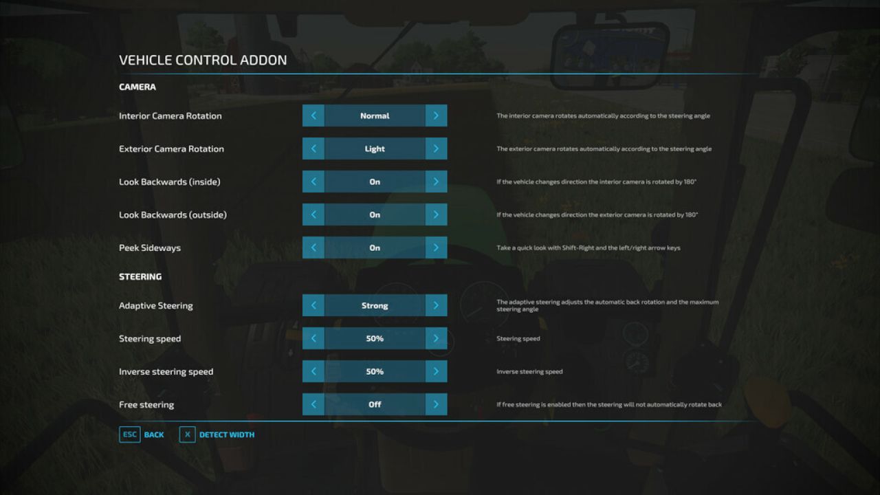 Vehicle Control Addon