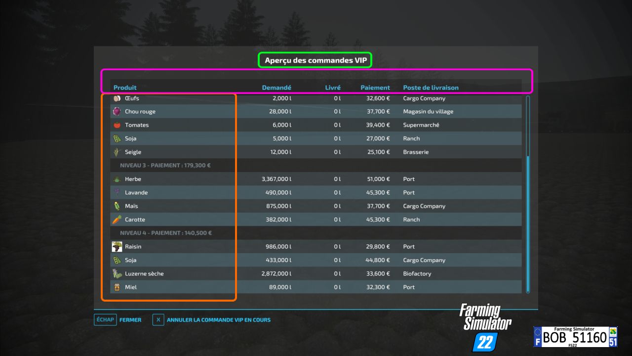 VIP Order Manager (French Version)