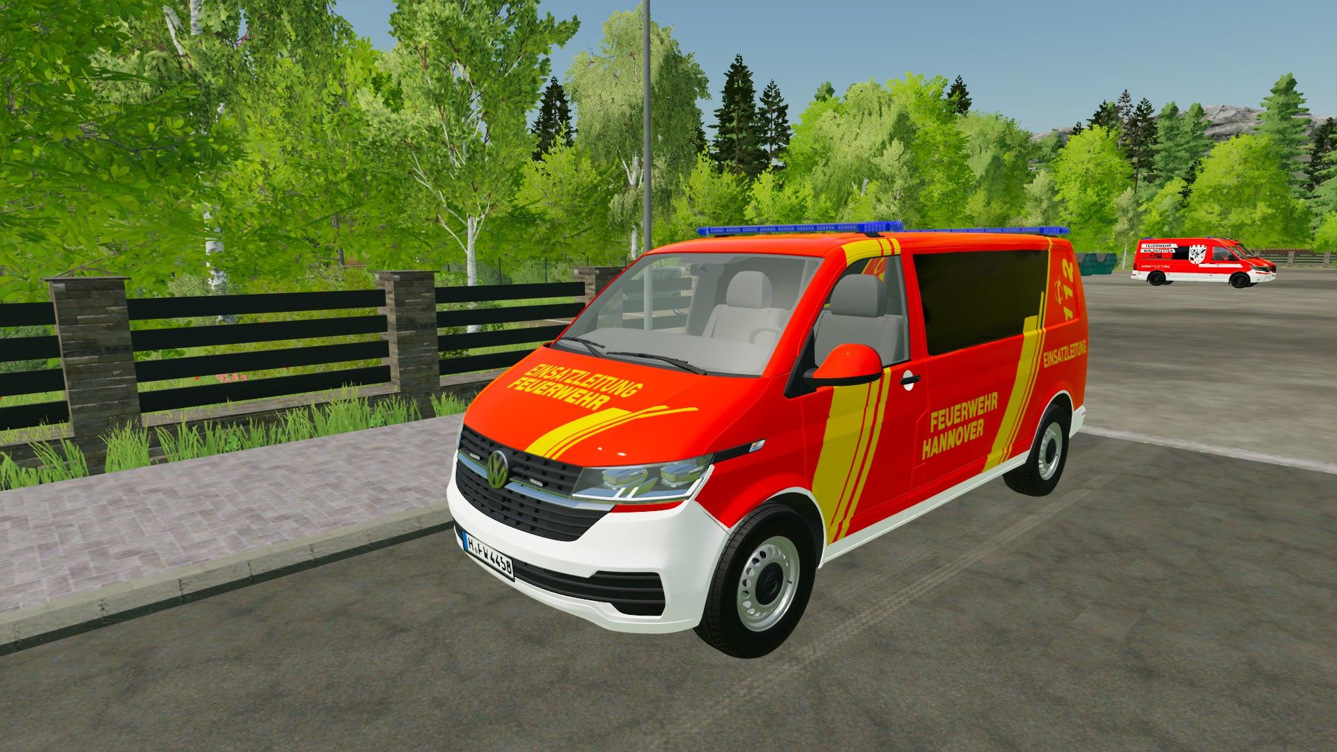 Volkswagen T6.1 Hanover Fire Department ELW 1 and NEF