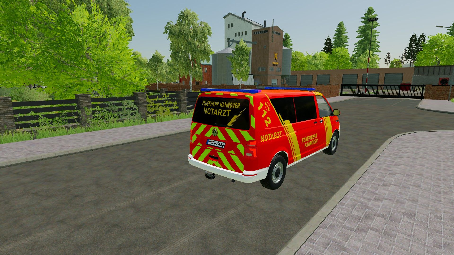 Volkswagen T6.1 Hanover Fire Department ELW 1 and NEF