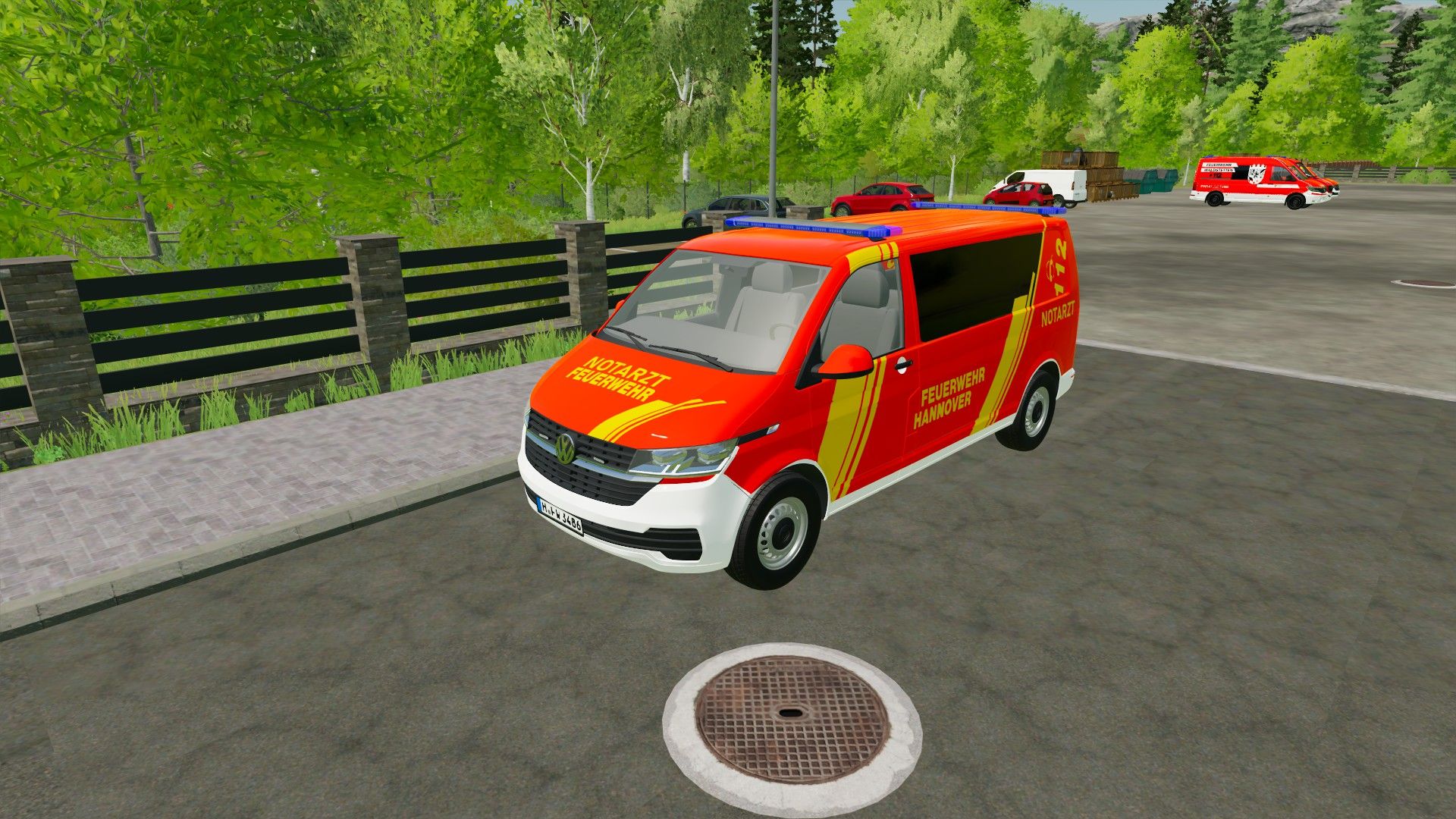 Volkswagen T6.1 Hanover Fire Department ELW 1 and NEF