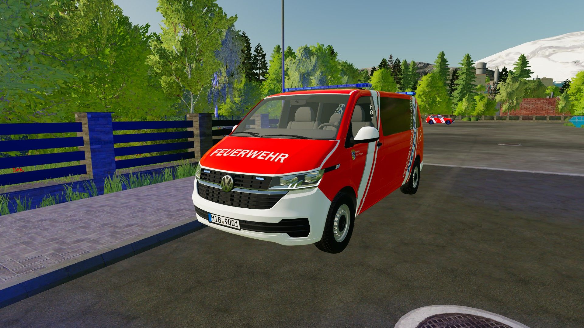 Volkswagen T6.1 NEF from the Mittelberg fire department