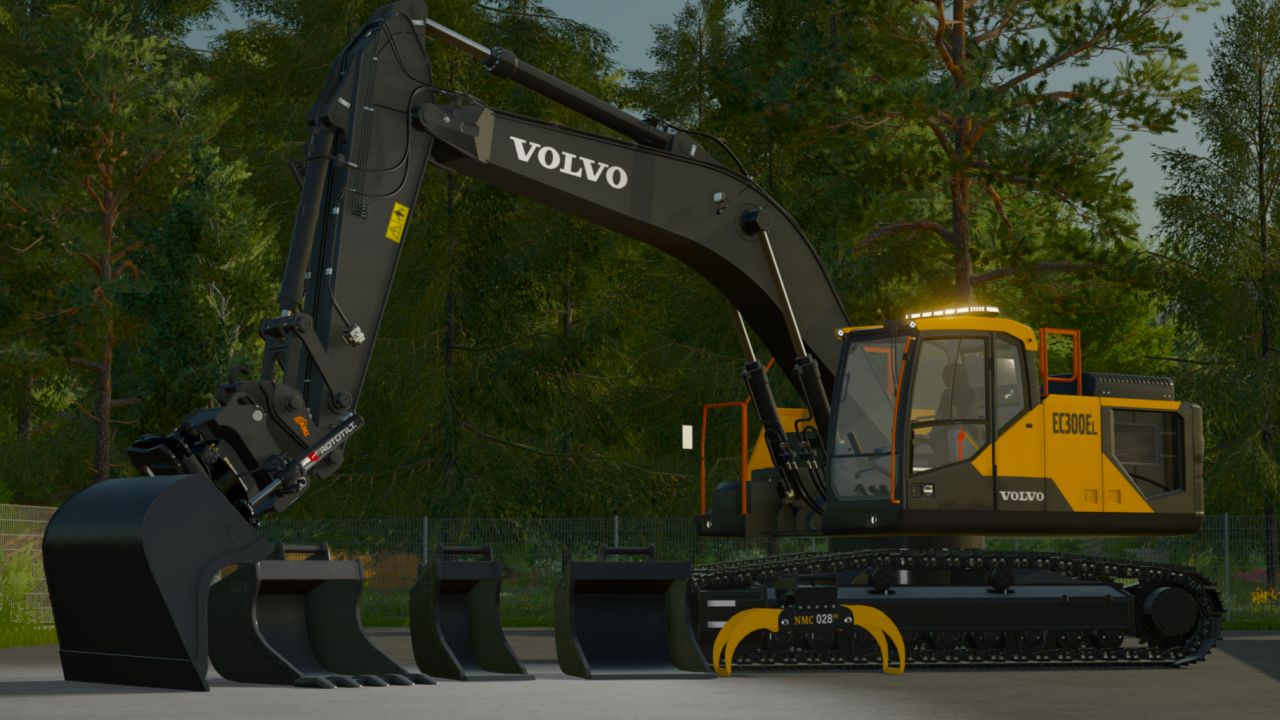 Volvo EC300 mit Rotortilt