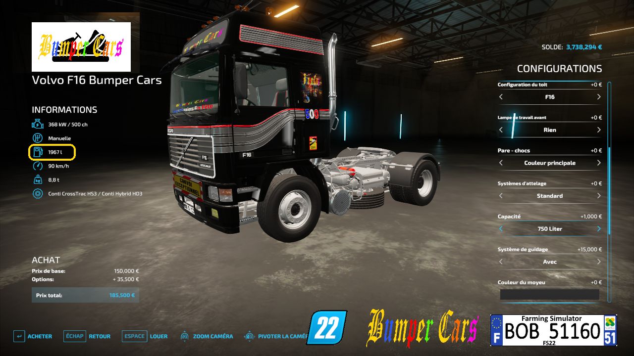 Volvo F16 Bumper Cars